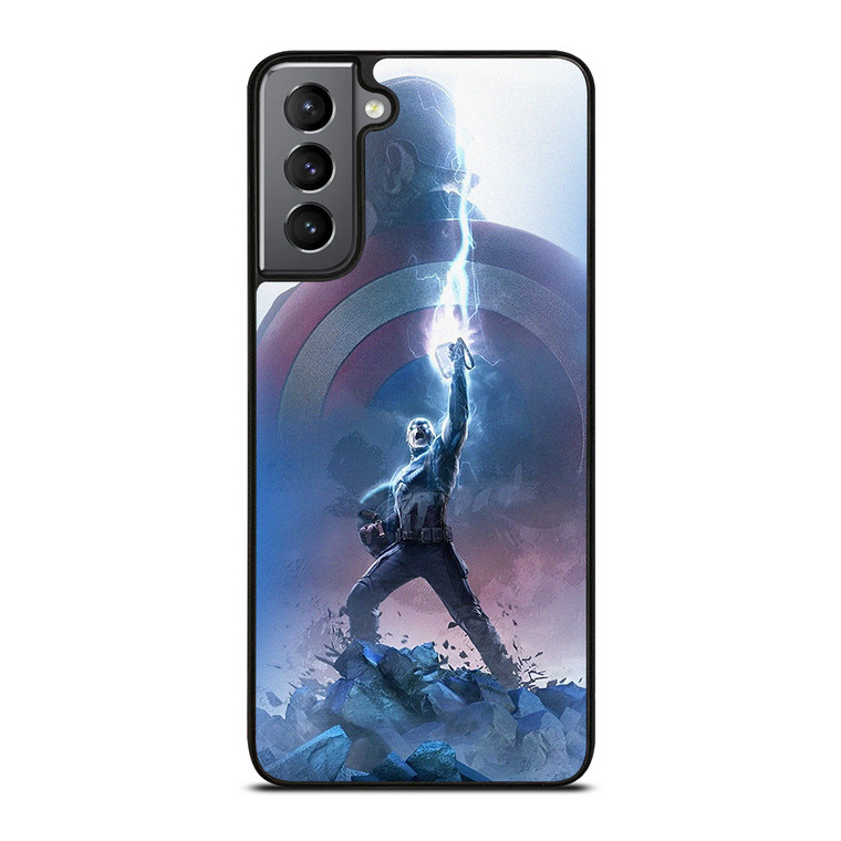 CAPTAIN AMERICA X THOR HAMMER  Samsung Galaxy S21 Plus Case Cover