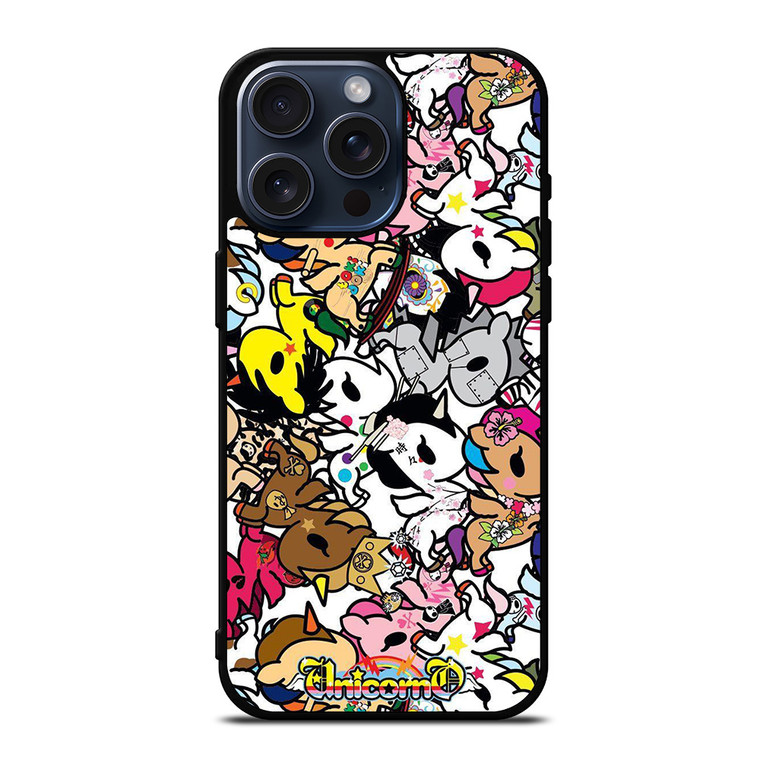 TOKIDOKI UNICORN COLLAGE iPhone 15 Pro Max Case Cover