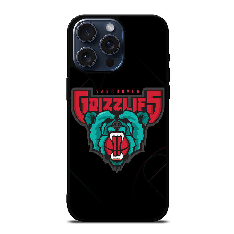 VANCOUVER GRIZZLIES BASKETBAL LOGO iPhone 15 Pro Max Case Cover