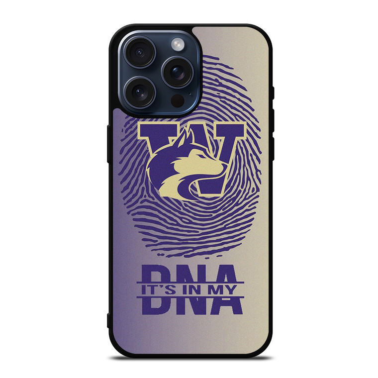 WASHINGTON HUSKIES DNA FOOTBALL iPhone 15 Pro Max Case Cover