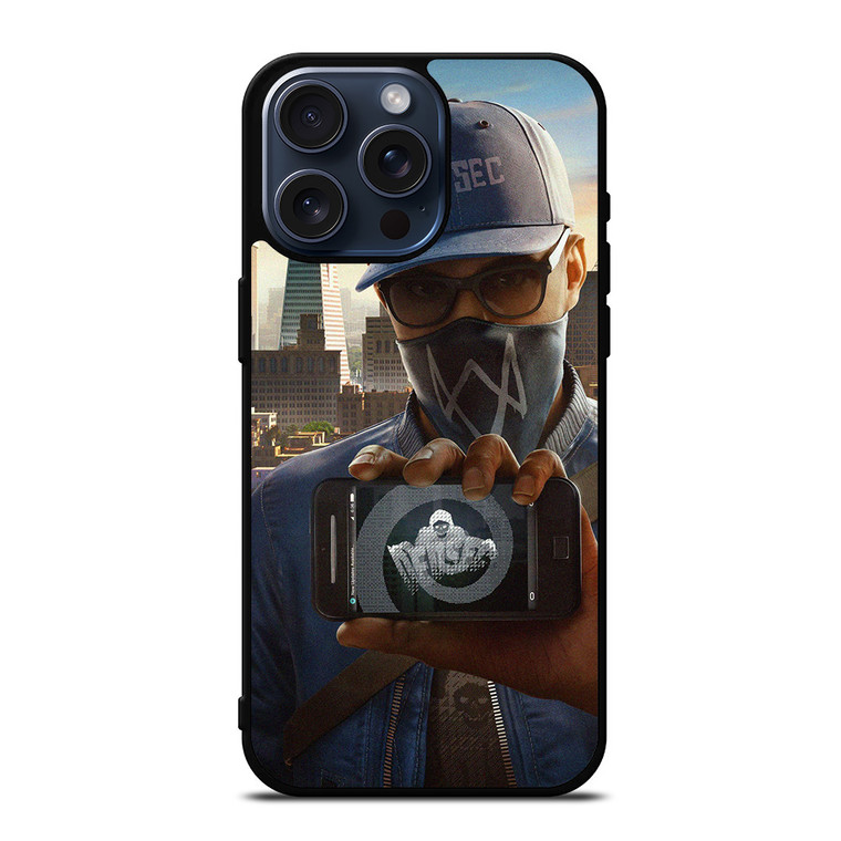 WATCH DOGS 2 MARCUS iPhone 15 Pro Max Case Cover