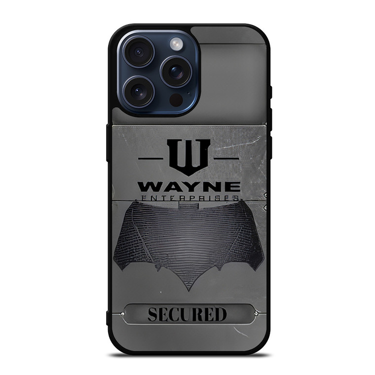 WAYNE ENTERPRISES METAL LOGO iPhone 15 Pro Max Case Cover
