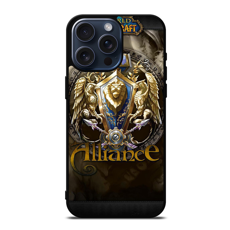 WORLD OF WARCRAFT GAMES EMBLEM iPhone 15 Pro Max Case Cover