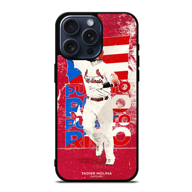 YADIER MOLINA SAINT LOUIS CARDINALS MLB iPhone 15 Pro Max Case Cover