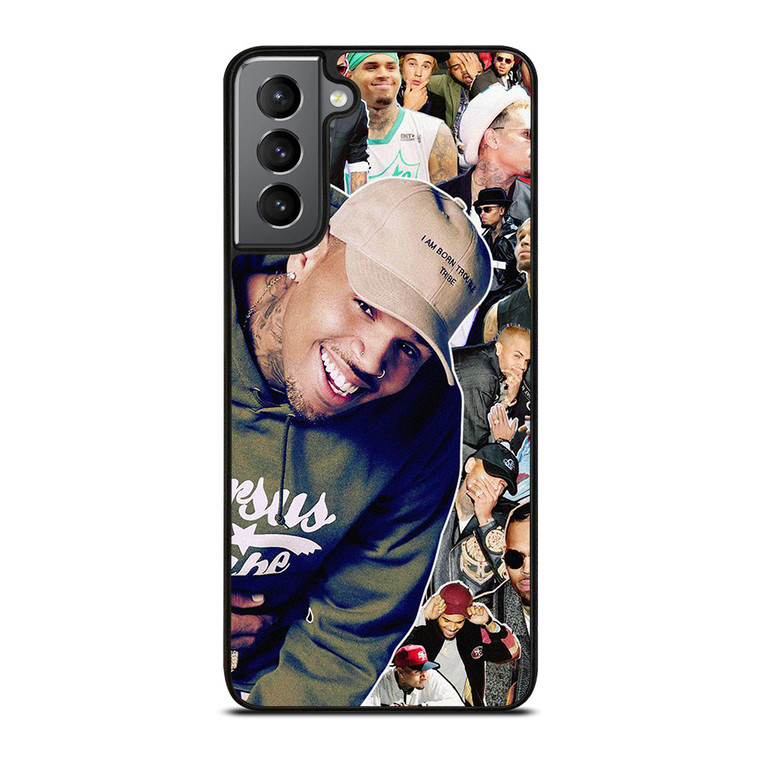 CHRIS BROWN SINGER COLLAGE 2  Samsung Galaxy S21 Plus Case Cover
