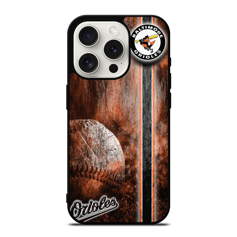 BALTIMORE ORIOLES BASEBALL RUSTY LOGO iPhone 15 Pro Case Cover