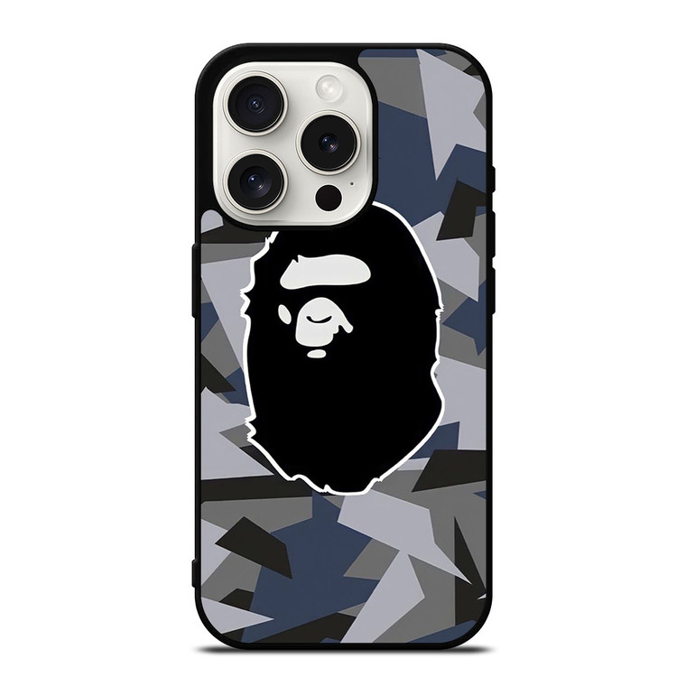 BAPE ABSTRACT POLYGONAL LOGO iPhone 15 Pro Case Cover