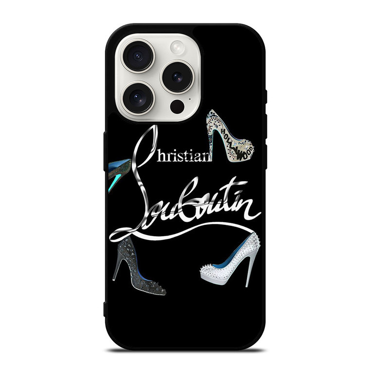 CHRISTIAN LOUBOUTIN LUXURY SHOES LOGO iPhone 15 Pro Case Cover