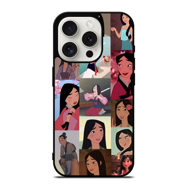 DISNEY PRINCESS MULAN COLLAGE iPhone 15 Pro Case Cover