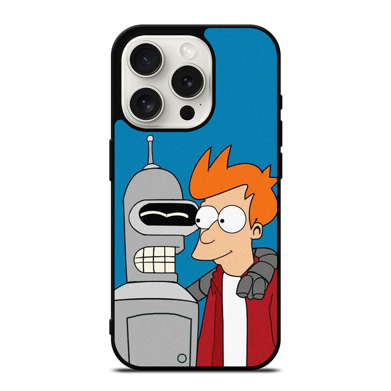 FUTURAMA BENDER AND PHILIP CARTOON iPhone 15 Pro Case Cover