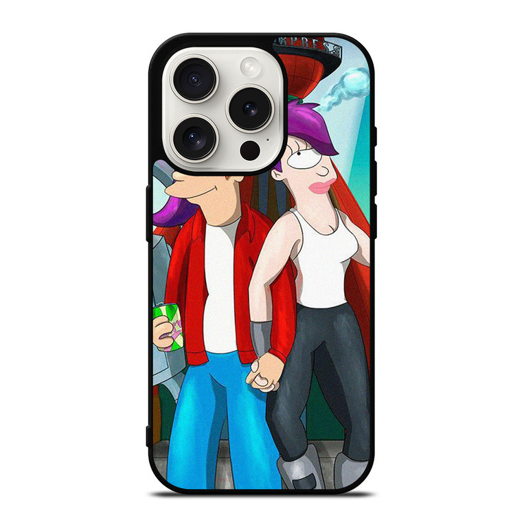 FUTURAMA PHILIP AND LEELA CARTOON iPhone 15 Pro Case Cover