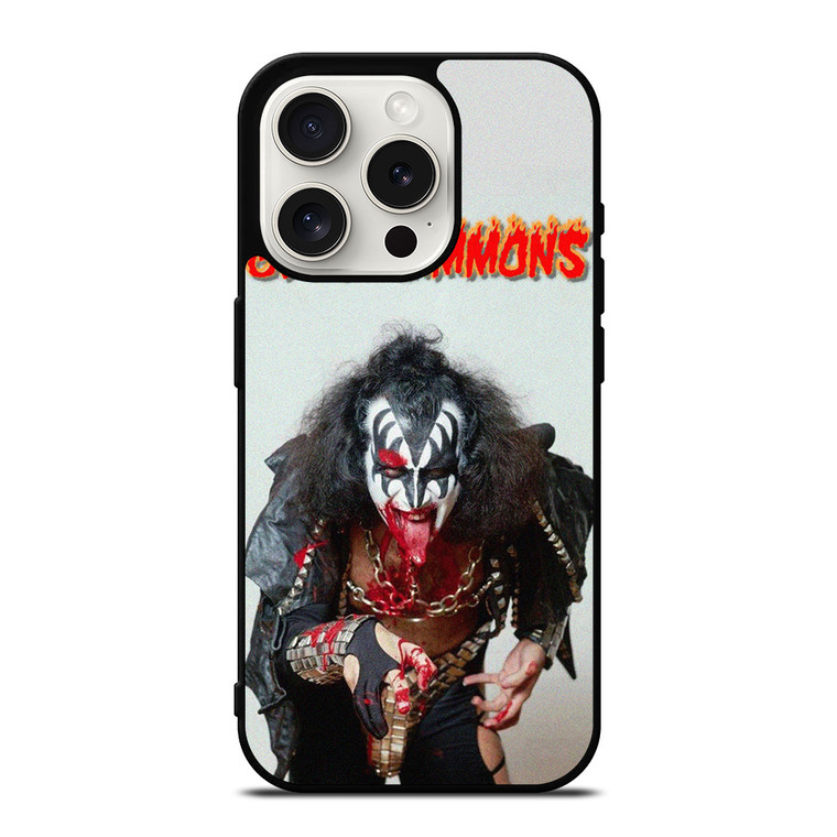 GENE SIMMONS KISS ROCK BAND  iPhone 15 Pro Case Cover