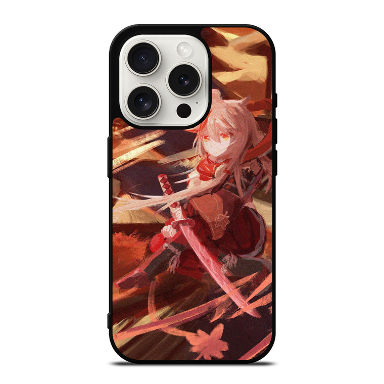 KAEDEHARA KAZUHA GESHIN IMPACT GAMES  iPhone 15 Pro Case Cover