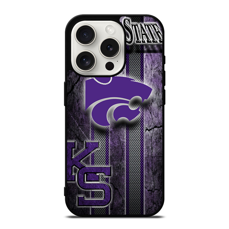 KANSAS STATE WILDCATS TEAM LOGO  iPhone 15 Pro Case Cover