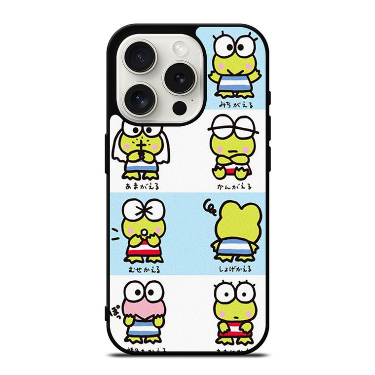 KEROPPI SANRIO CARTOON COLLAGE  iPhone 15 Pro Case Cover