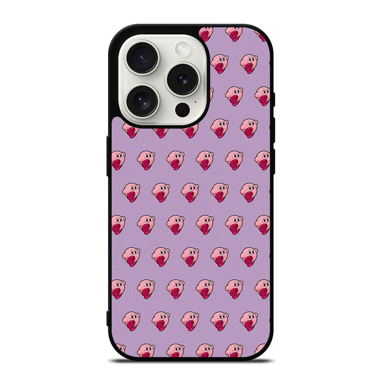 KIRBY CUTE PATTERN  iPhone 15 Pro Case Cover