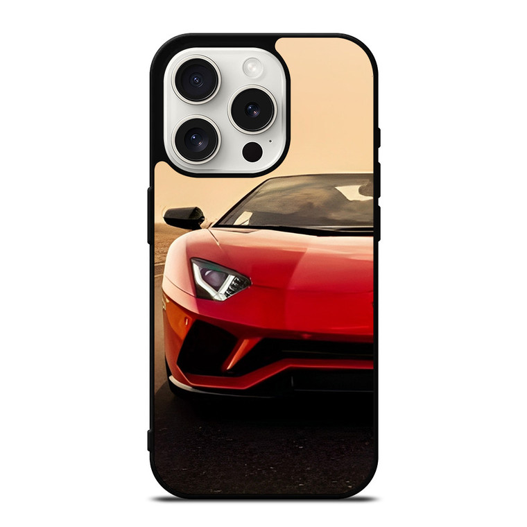 LAMBORGHINI AVENTADOR SUNSET  iPhone 15 Pro Case Cover