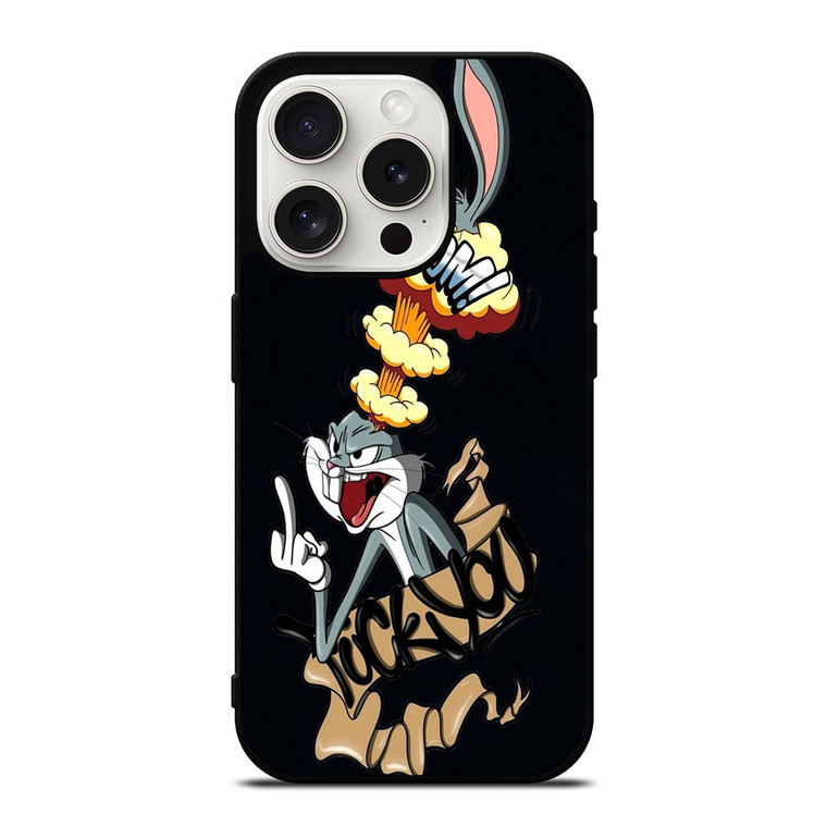 LOONEY TUNES CARTOON FUCK YOU  iPhone 15 Pro Case Cover