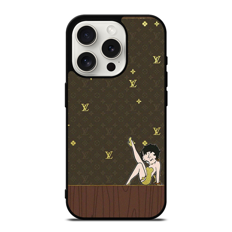 LOUIS VUITTON BETTY BOOP CARTOON  iPhone 15 Pro Case Cover