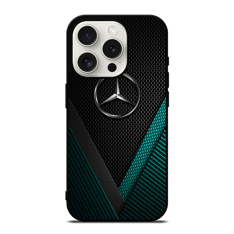MERCEDES BENZ CARBON EMBLEM  iPhone 15 Pro Case Cover