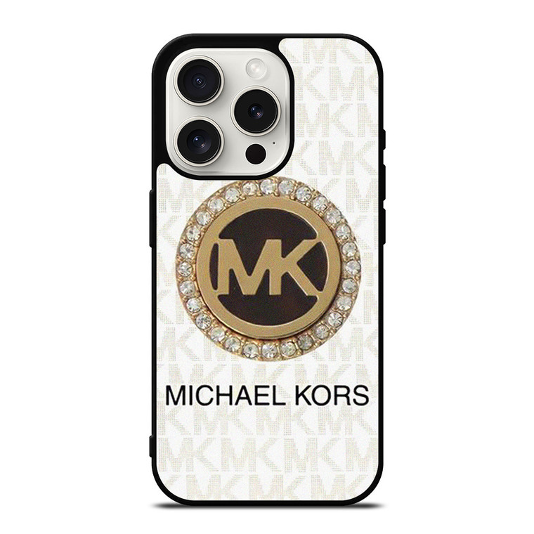 MICHAEL KORS MK DIAMOND LOGO  iPhone 15 Pro Case Cover MICHAEL KORS MK DIAMOND LOGO  iPhone 15 Pro Case Cover