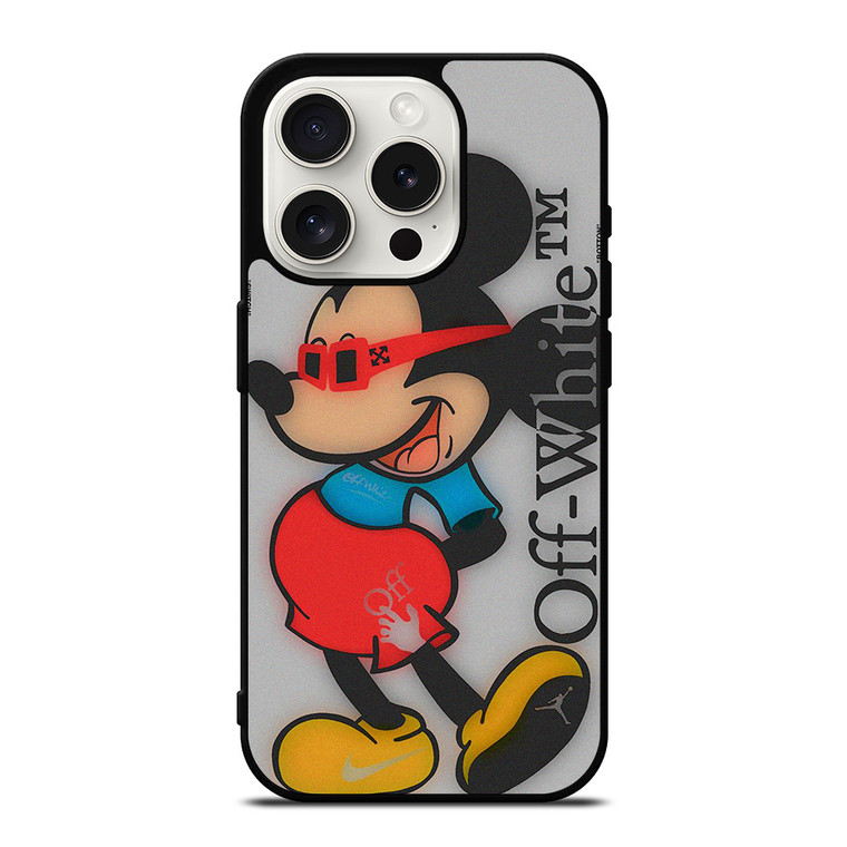 MICKEY MOUSE OFF WHITE ART  iPhone 15 Pro Case Cover MICKEY MOUSE OFF WHITE ART  iPhone 15 Pro Case Cover