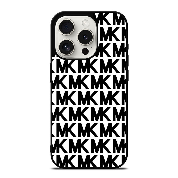 MK MICHAEL KORS PATTERN  iPhone 15 Pro Case Cover MK MICHAEL KORS PATTERN  iPhone 15 Pro Case Cover