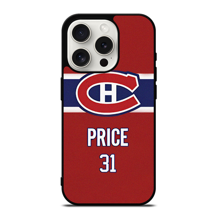 MONETREAL CANADIENS CAREY PRICE NHL KIT  iPhone 15 Pro Case Cover MONETREAL CANADIENS CAREY PRICE NHL KIT  iPhone 15 Pro Case Cover