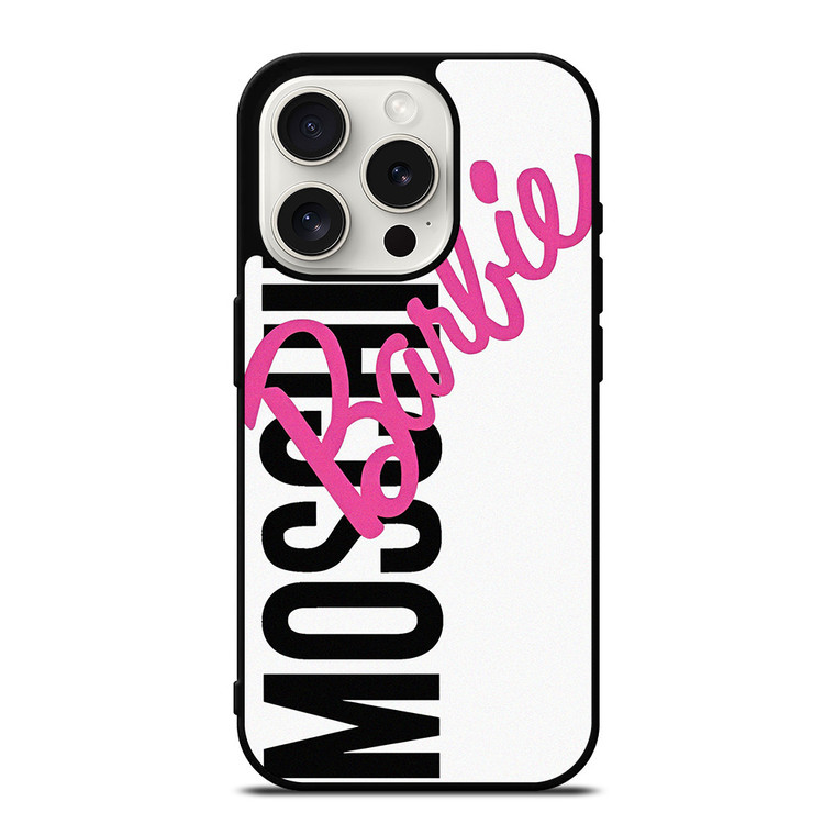 MOSCHINO BARBIE LOGO  iPhone 15 Pro Case Cover