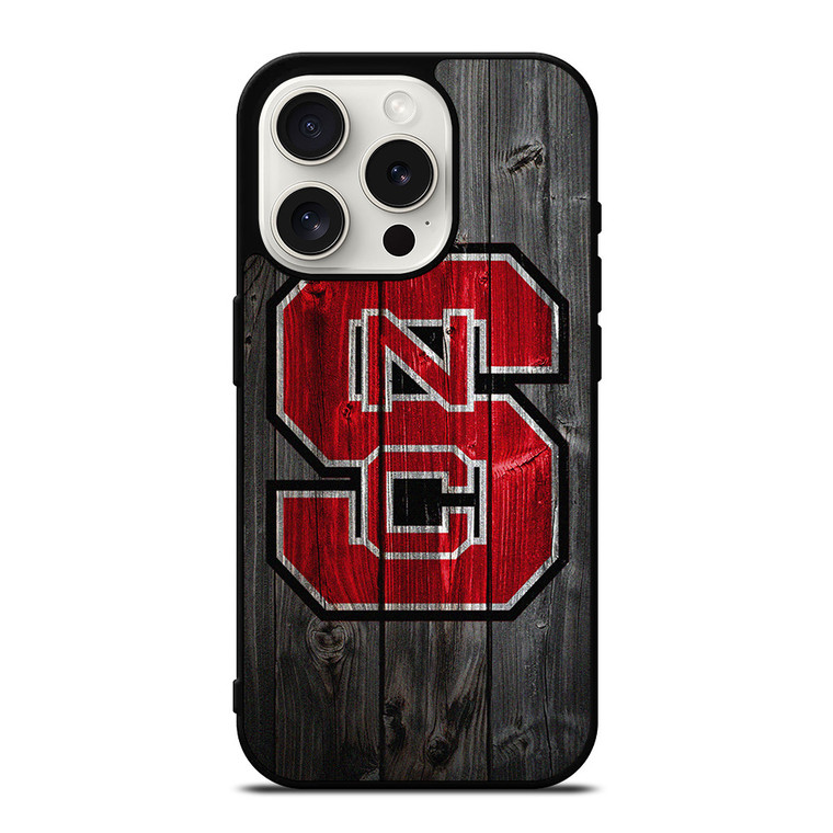 NC STATE WOLFPACK FOOTBALL WOOD LOGO  iPhone 15 Pro Case Cover NC STATE WOLFPACK FOOTBALL WOOD LOGO  iPhone 15 Pro Case Cover