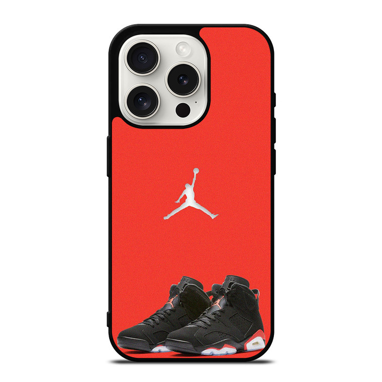 NIKE AIR JORDAN 6 RETRO  iPhone 15 Pro Case Cover