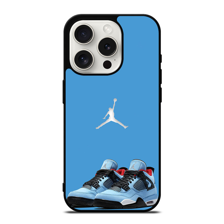 NIKE AIR JORDAN TRAVIS SCOTT BLUE  iPhone 15 Pro Case Cover NIKE AIR JORDAN TRAVIS SCOTT BLUE  iPhone 15 Pro Case Cover