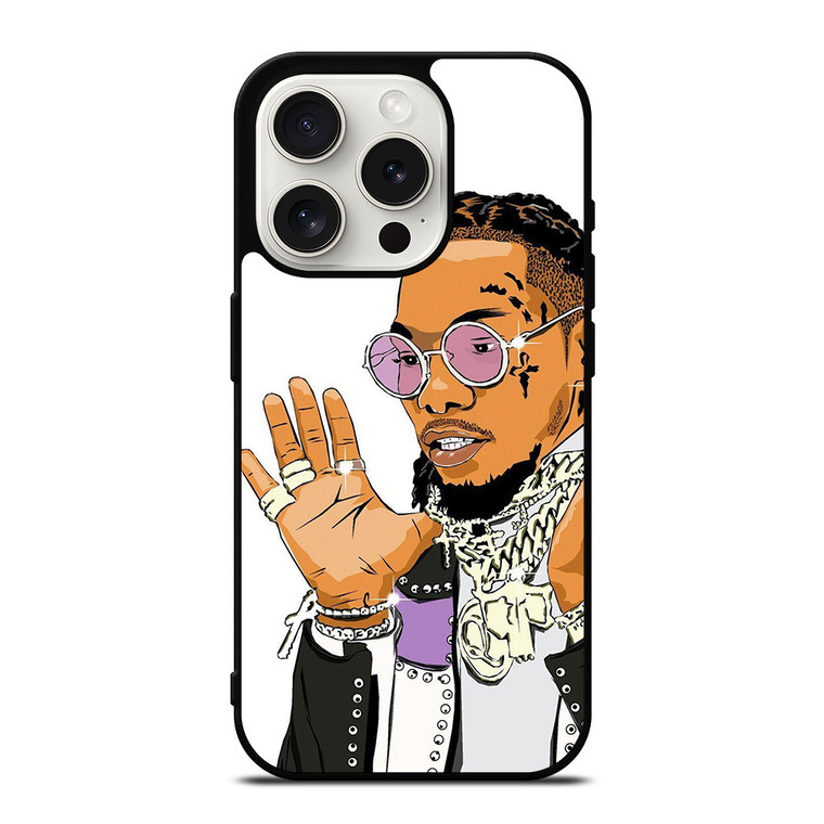 OFFSET RAPPER CARTOON iPhone 15 Pro Case Cover