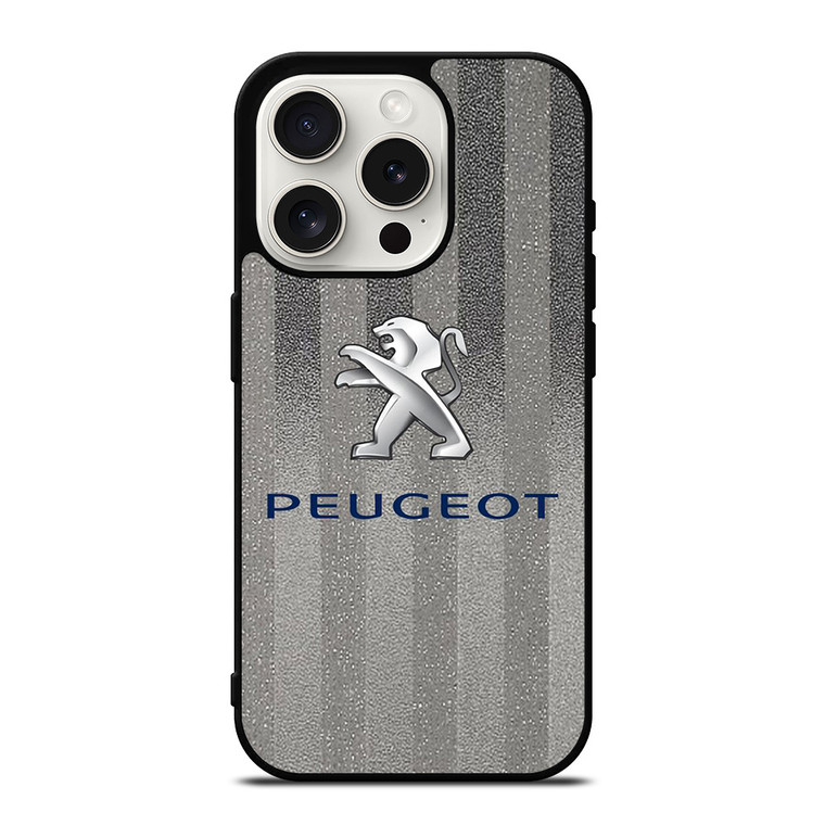 PEUGEOT CAR METAL EMBLEM iPhone 15 Pro Case Cover