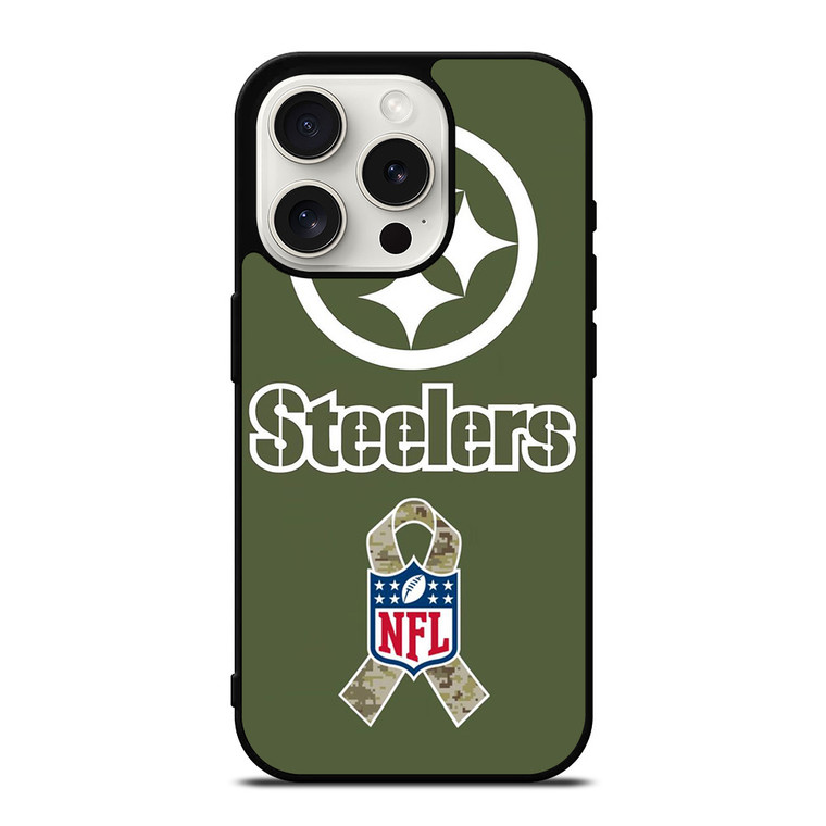 PITTSBURGH STEELERS NFL FOOTBALL BADGE iPhone 15 Pro Case Cover