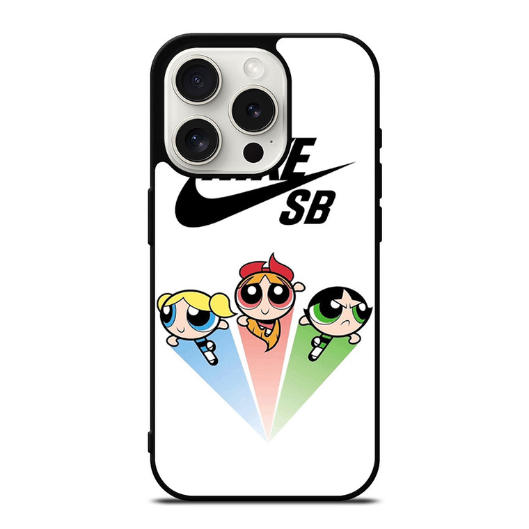 POWERPUFF X NIKE SB SKATEBOARD iPhone 15 Pro Case Cover