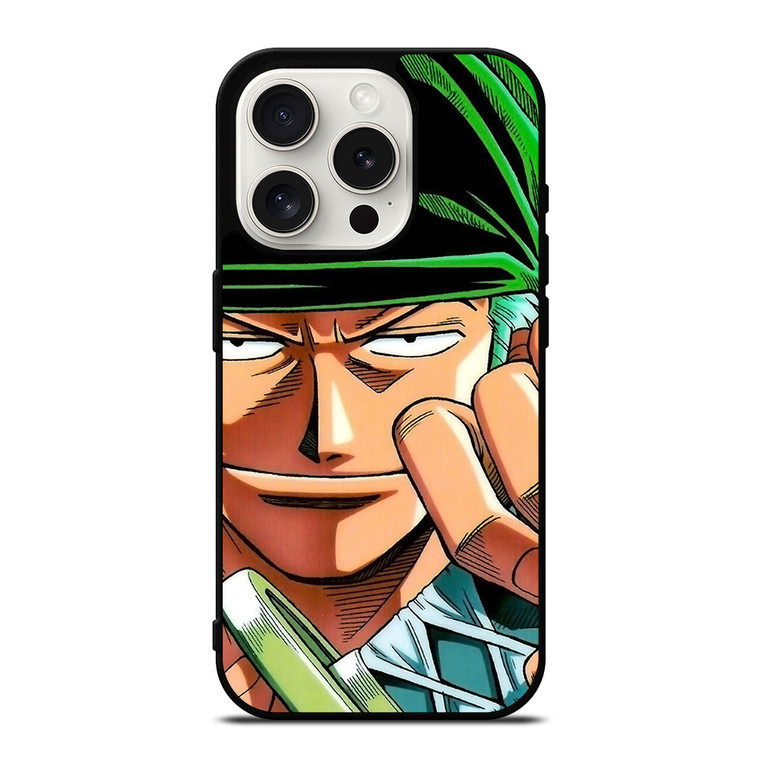 RORONOA ZORO ONE PIECE CARTOON iPhone 15 Pro Case Cover