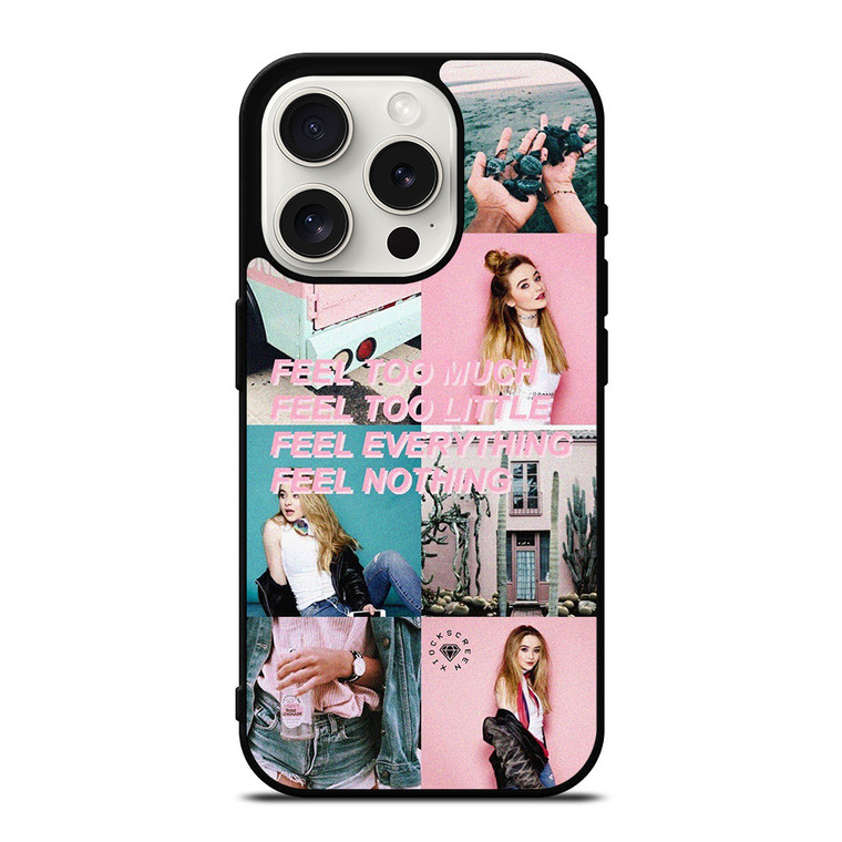SABRINA CARPENTER FEEL COLLAGE iPhone 15 Pro Case Cover