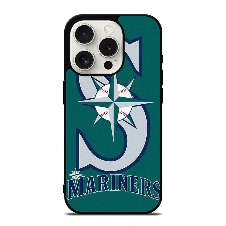 SEATTLE MARINERS BASEBALL TEAM LOGO iPhone 15 Pro Case Cover