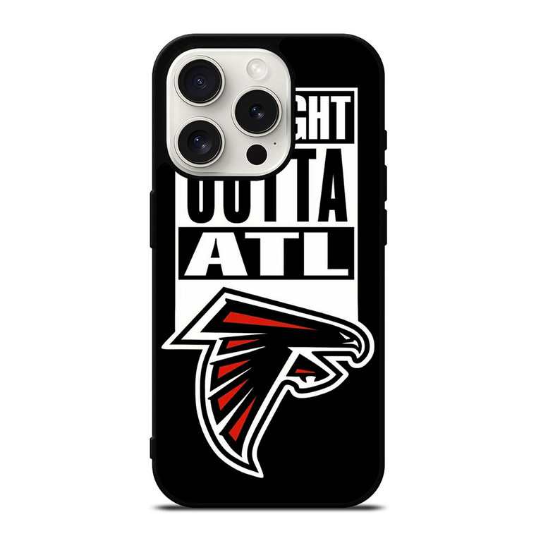 STRAIGHT OUTTA ATLANTA FALCONS FOOTBALL iPhone 15 Pro Case Cover