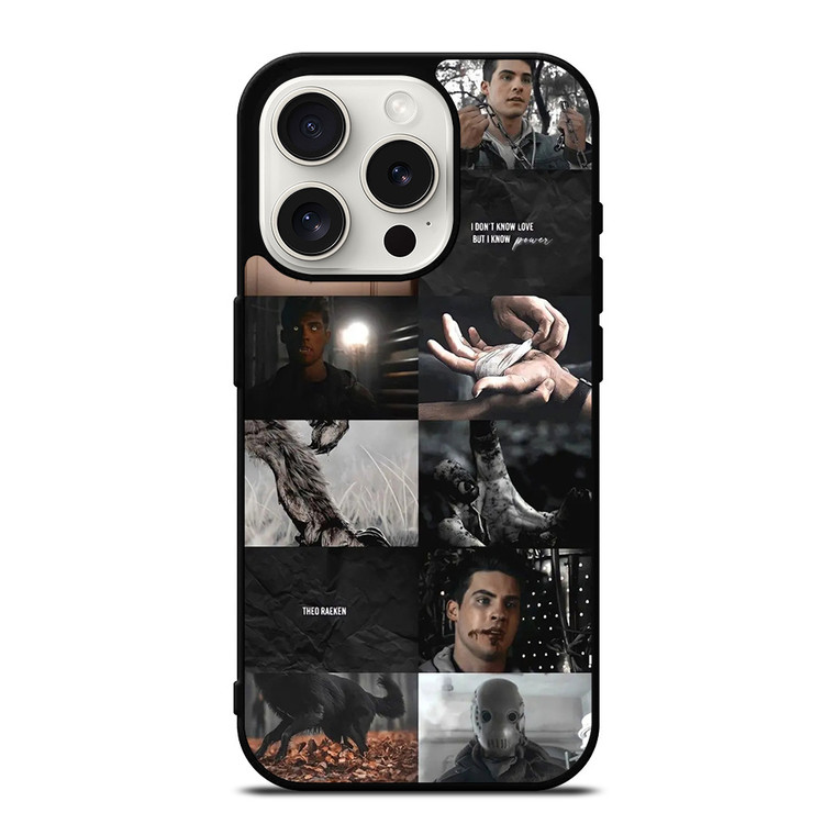 THEO RAEKEN TEEN WOLF COLLAGE iPhone 15 Pro Case Cover