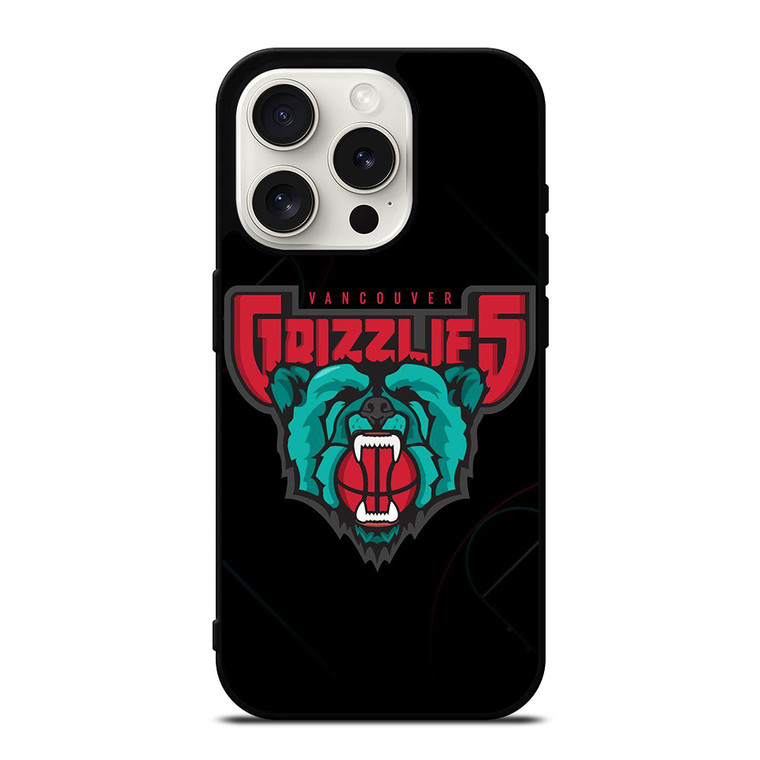 VANCOUVER GRIZZLIES BASKETBAL LOGO iPhone 15 Pro Case Cover