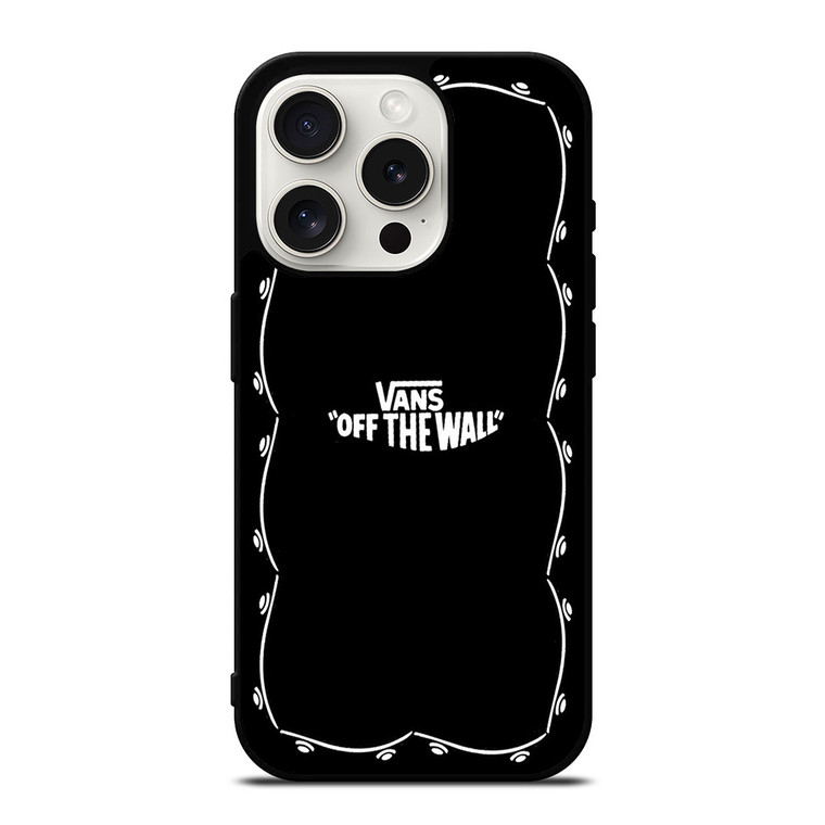 VANS OFF THE WALL SKATEBOARD FRAMED iPhone 15 Pro Case Cover