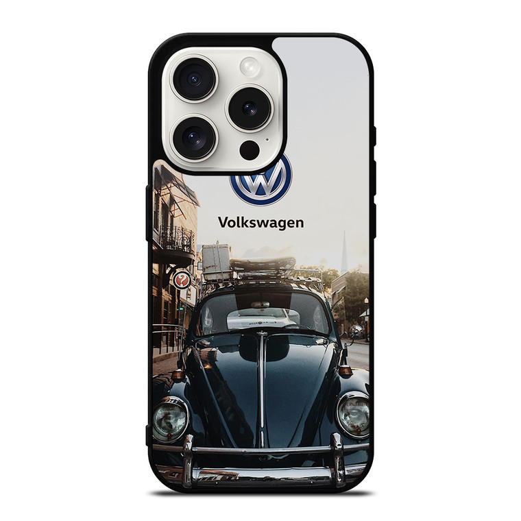 VW VOLKSWAGEN BEETLE VINTAGE LOGO iPhone 15 Pro Case Cover