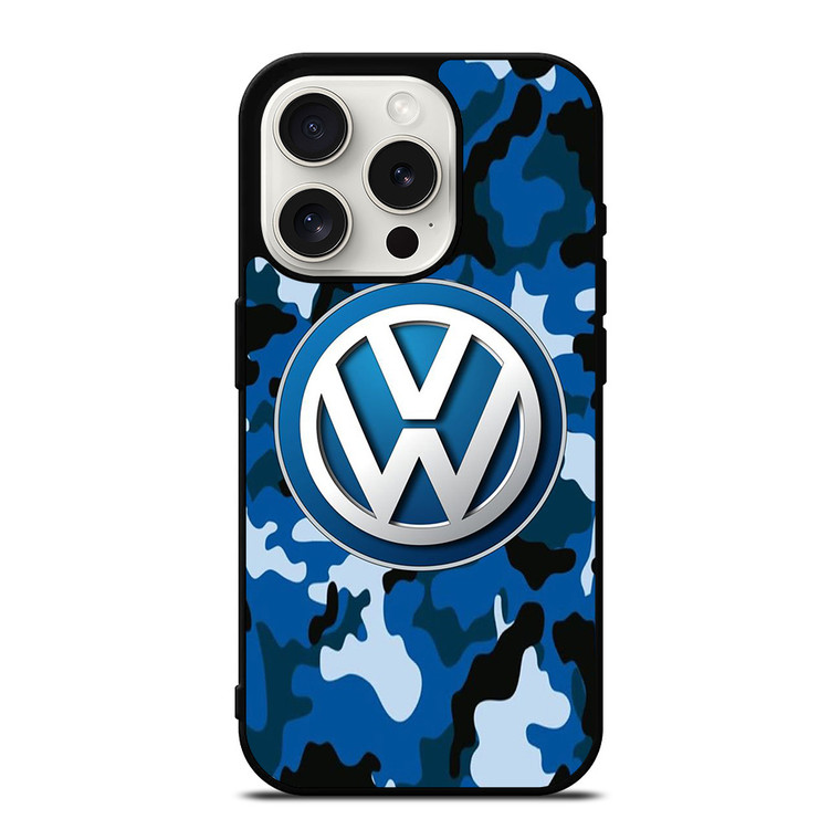 VW VOLKSWAGEN CAMO EMBLEM iPhone 15 Pro Case Cover