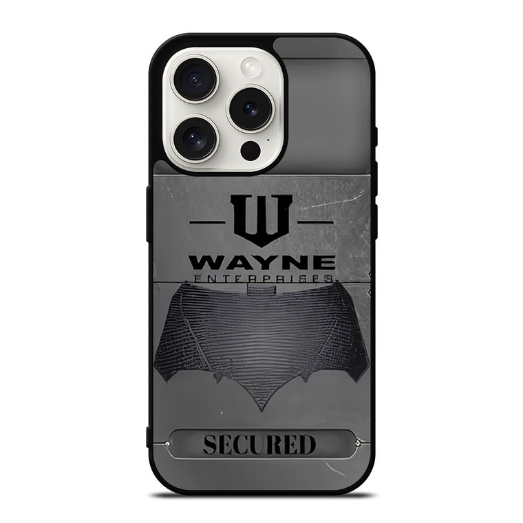 WAYNE ENTERPRISES METAL LOGO iPhone 15 Pro Case Cover