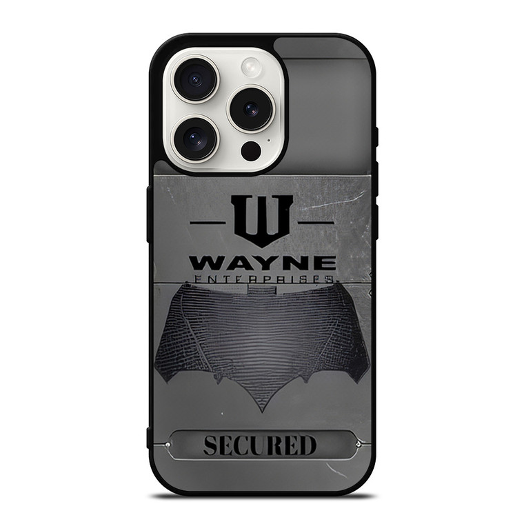 WAYNE ENTERPRISES METAL LOGO iPhone 15 Pro Case Cover WAYNE ENTERPRISES METAL LOGO iPhone 15 Pro Case Cover