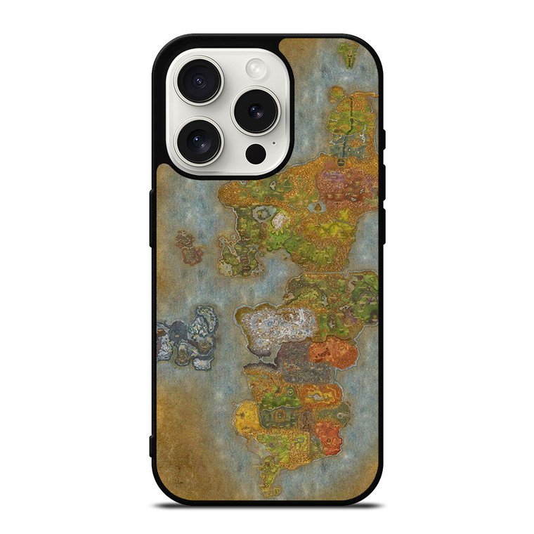 WORLD OF WARCRAFT GAMES MAP iPhone 15 Pro Case Cover