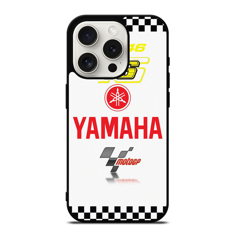 YAMAHA VALENTINO ROSSI VR46 MOTO GP iPhone 15 Pro Case Cover