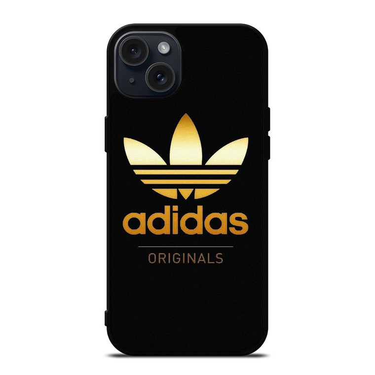 ADIDAS ORIGINALS GOLD LOGO iPhone 15 Plus Case Cover